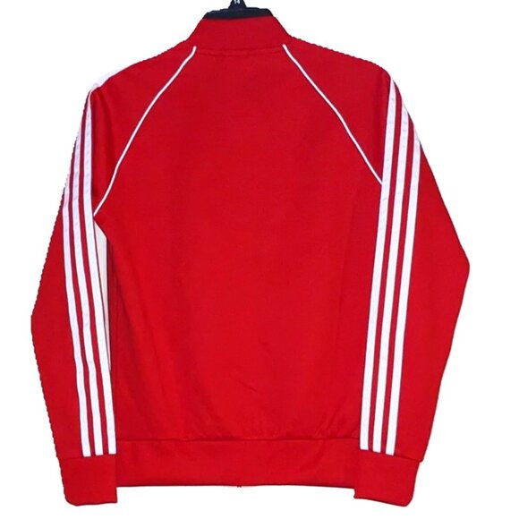 Red womans Adidas active wear jacket - Picture 3 of 6
